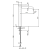 Newform X-Steel 316 Смеситель для раковины, высокий, 1 отв., без донного клапана, цвет: PVD Brushed copper bronze