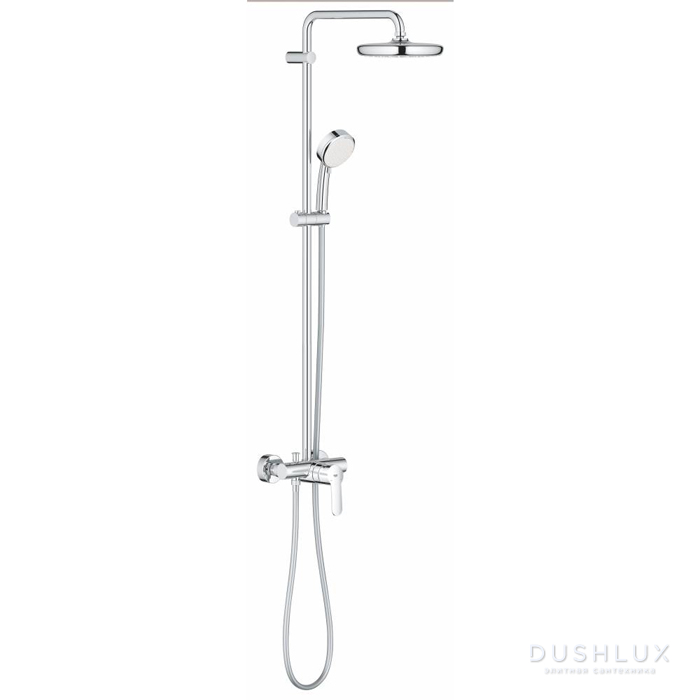 Фото Grohe TempGrohe Eurostylea Cosmo210 Душевая стойка, с однорычажным смесителем, верхний душ Ø21см., цвет: хром