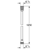 Grohe Silverflex Шланг для душа 125см., цвет: фантомный чёрный