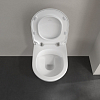 Villeroy&Boch Subway 2.0, Унитаз подвесной, с открытым смывным краем Compact, DirectFlush, горизонтальный выпуск, не подходит для установки со смывными кранами, 37x56см, цвет: белый
