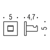 Colombo Basic Q Крючок LC97, цвет: хром
