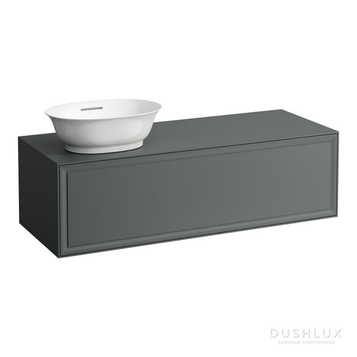 Фото Laufen New Classic Тумба с раковиной, SX, 117.5x45.5x34.5см, подвесной, 1 ящик, цвет: серый