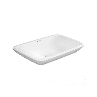Duravit PuraVida Раковина 70x46 см, накладная, без отв., без перелива, цвет: белый