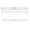 Artceram TOWEL Столешница под 2 раковины 160х52х10 см, цвет: rovere