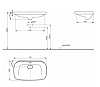 TOTO Neorest Раковина 74.6x44.8x17.3 см, без отв., полувстраиваемая, CeFiONtect, цвет: белый