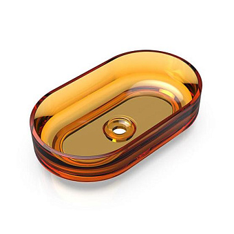 Knief Ellipse Shape Раковина 55x32x14см., накладная, без отв., из полимерного материала, цвет: Arangonit # 050