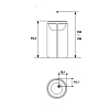 Falper Controstampo Раковина 46х46х84 см, без отв., напольная, цвет: corten