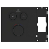 Ideal Standard Ceratherm Navigo Solos Смеситель для душа, встраиваемый, термостатический, цвет: Silk Black (Черный матовый)