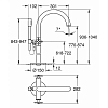 Grohe Atrio New  Внешняя часть смесителя для ванны, свободностоящий, цвет: сталь