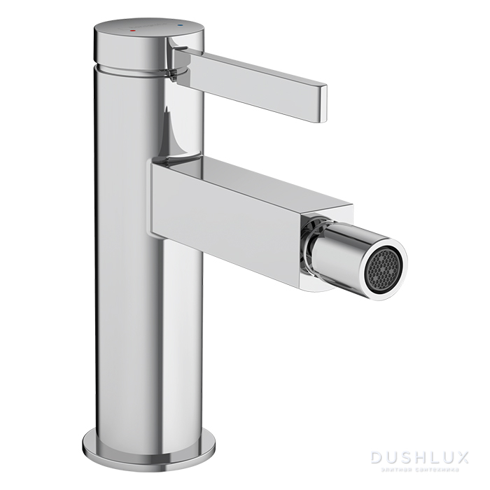 Фото Hansgrohe Finoris Смеситель для биде, на 1 отв., с донным клапаном, цвет: хром