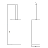 Gessi Emporio accessories Ершик напольный, цвет: Finox Brushed Nickel