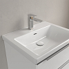 Villeroy&Boch Subway 3.0 Раковина 60х47х16.5см., 1 отв., подвесная, с антигрязевым покрытием CeramicPlus, с переливом, цвет: альпийский белый