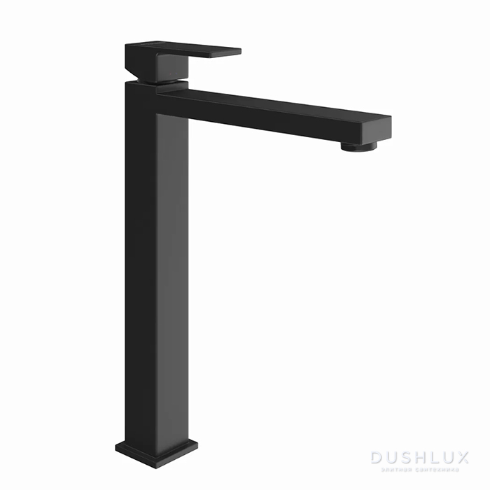 Фото Kerama Marazzi Futura Смеситель для раковины, 1 отв., высокий, цвет: черный матовый