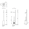 Decor Walther DW 6710 Напольная стойка с ершиком и бумагодержателем, фарфор, цвет: хром/белый
