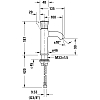 Duravit White Tulip Смеситель для раковины, 1 отв., цвет: хром