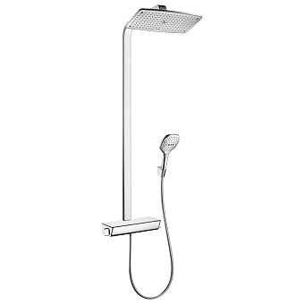 Hansgrohe Raindance E Душевая система: смеситель термостатический, верхний душ 36х19см, ручной душ, шланг, цвет: хром