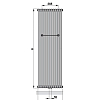Zehnder Charleston Bar CPV 2150-16 Дизайн-радиатор 150x74 см. 1664 W, цвет: белый