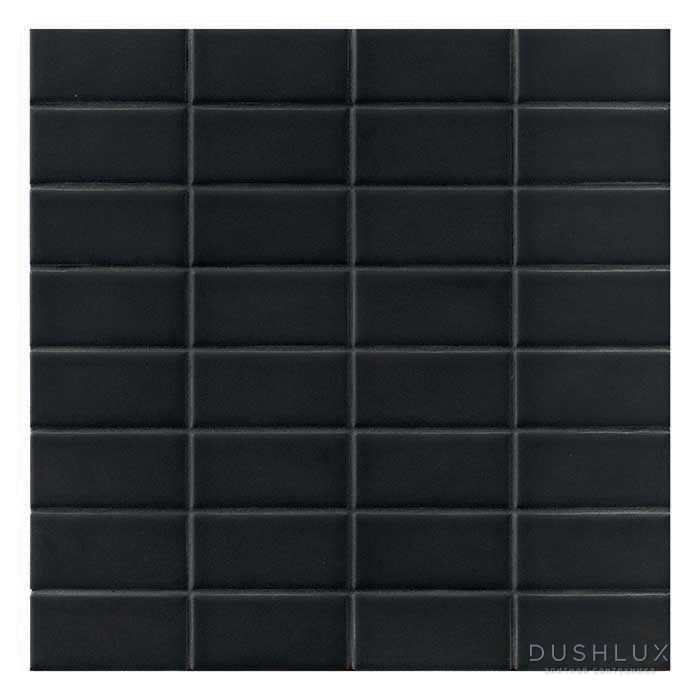 Фото Mutina Din Керамогранит 7.4х15 см, универсальный, цвет: black matt