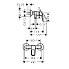 Hansgrohe Logis Loop Смеситель для душа, настенный, цвет: хром