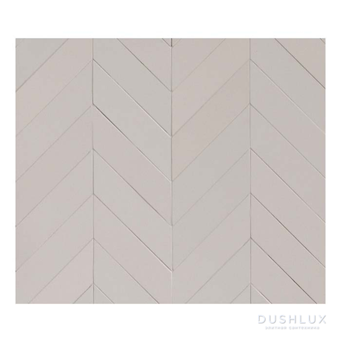 Фото Mutina Mews Керамогранит 5.5х19.6 см, chevron Sx/Dx, универсальный, цвет: chalk