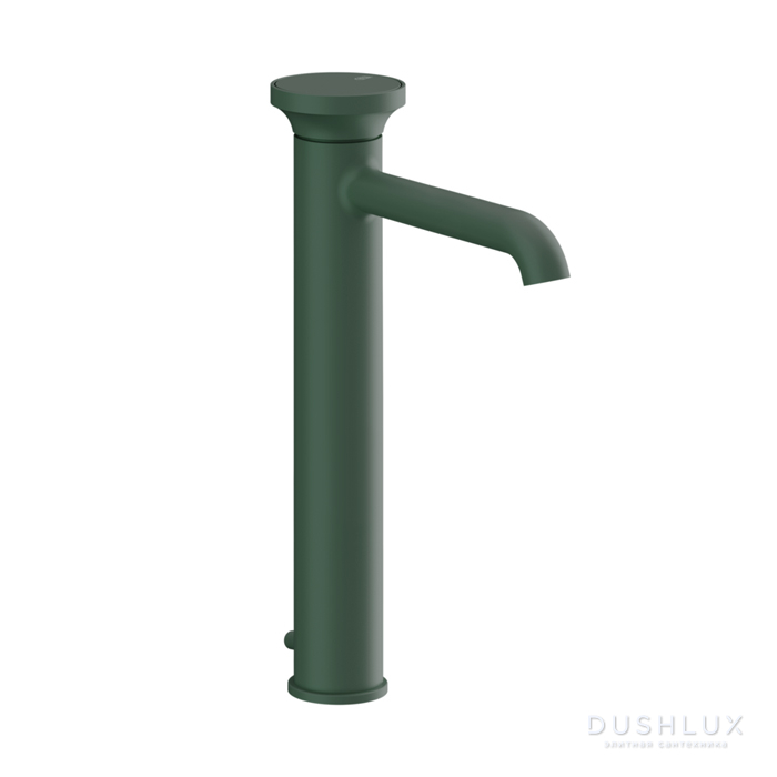 Фото Gessi Origini Смеситель для раковины, высокий, 1 отв., с донным клапаном, цвет: Matte Agave