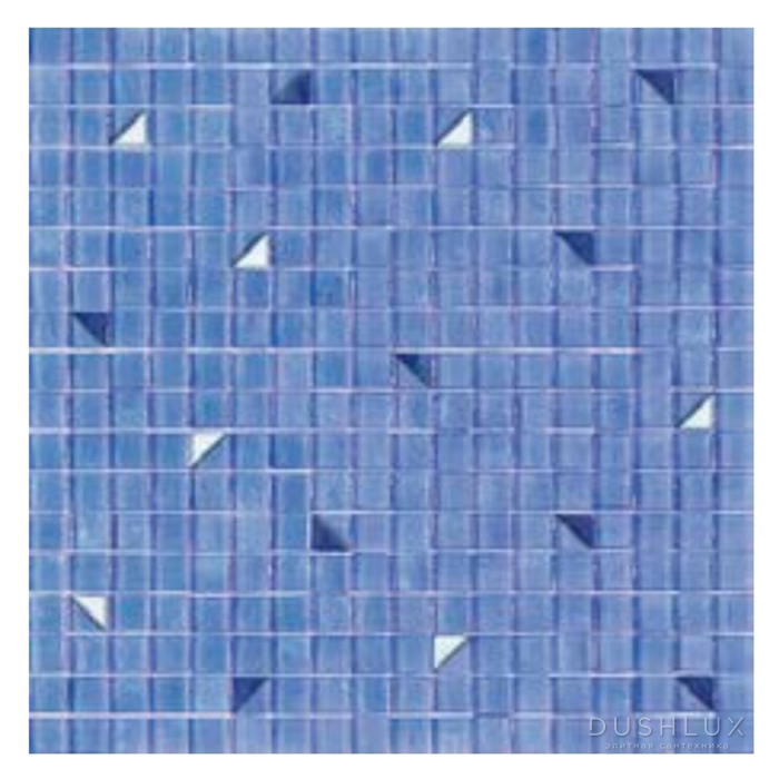 Фото Sicis Colors Мозаика 29.5x29.5см, универсальная, стекло, цвет: caribbean/cloudwhite-bluestreak