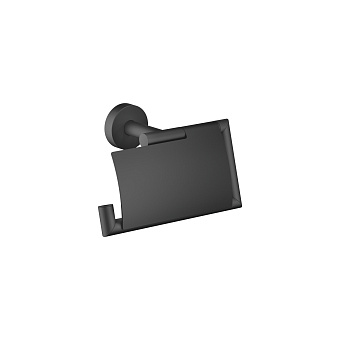 Dornbracht Meta Держатель для туалетной бумаги, с крышкой, подвесной, цвет: чёрный матовый