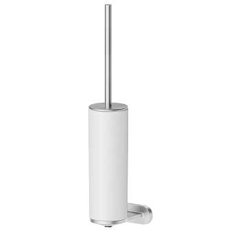 Newform Accessori tondi Ершик для туалета, подвесной, белая керамика, цвет: PVD brushed stainless steel