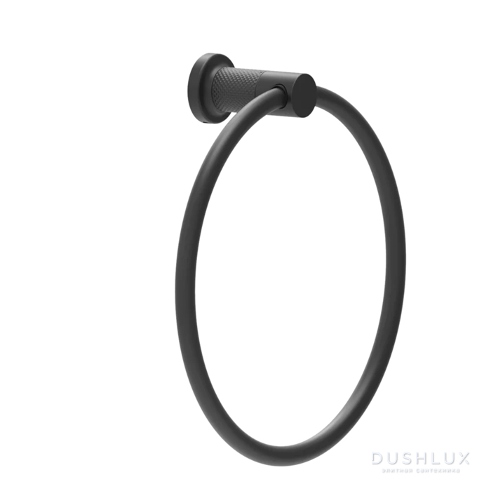 Фото Gessi Inciso Полотенцедержатель кольцевой 23.7см., подвесной, цвет: nero XL