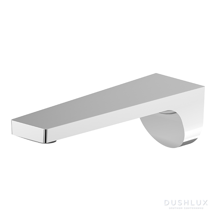 Фото Newform ParkLE Излив для раковины 16.5см., встраиваемый, 1/2”, цвет: хром