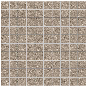 Ergon GrainStone Керамогранит 30x30x0.95см, универсальная, глазурованный, цвет: Mosaico Fine Grain Taupe naturale