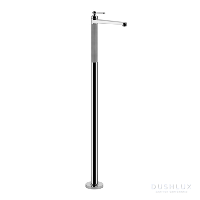 Фото Gessi Venti20 Смеситель для раковины, напольный, излив 20.8см, внешняя часть, цвет: хром