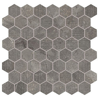 Provenza Eureka Керамогранит 30x30x0.95см, глазурованный, универсальная, цвет: Mosaico Esagona Moka