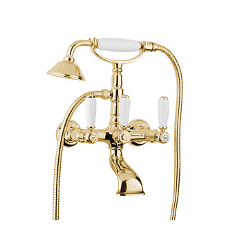 Bugnatese Revival Uni Смеситель для ванны/душа, с ручным душем, цвет: золото