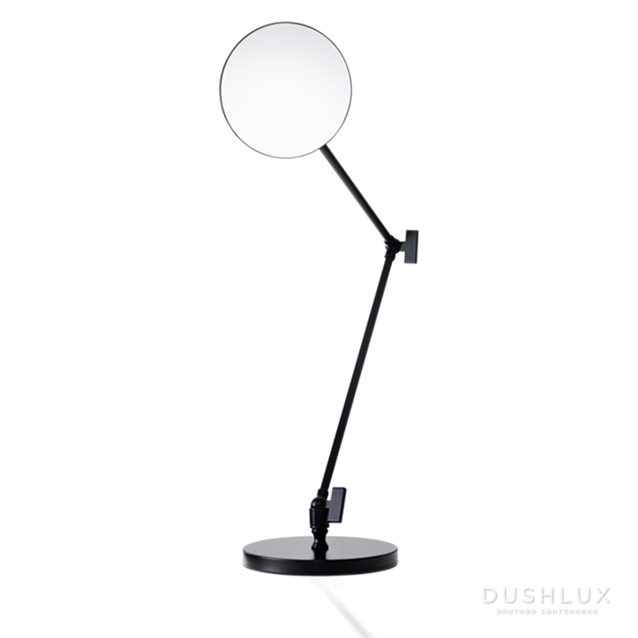 Фото Decor Walther Round SPT 70 Косметическое зеркало 13.5xh80.5, настольное, увел. 5x, цвет: черный матовый
