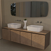 Flaminia Play Раковина 52х40см., накладная, без отв., без перелива, цвет: Bianco