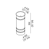 Agape Nivis Раковина напольная 43xh90см, слив в пол, без отв., цвет: bianco/grigio scuro