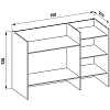 Laufen Kartell Стеллаж, 75x26x53см, пластик, напольный, цвет: пудровый розовый