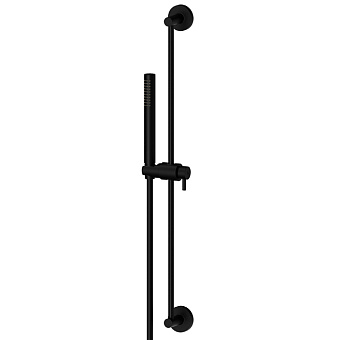Newform Shower set Душевой гарнитур: штанга, ручной душ из латуни, шланг 150 см, цвет: черный матовый