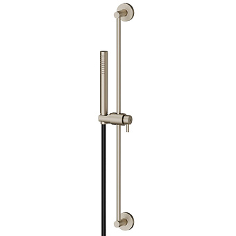 Newform Shower set Душевой гарнитур: штанга, ручной душ из латуни, шланг 150 см, цвет: gold satin