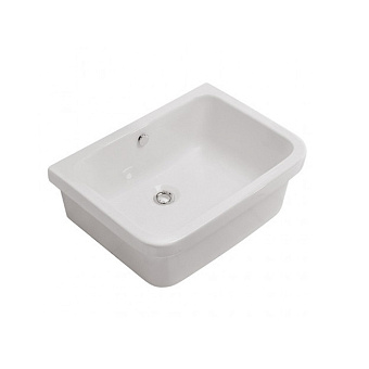 Globo Lavabi d'arredamento Раковина IRIS, 60x46x22см, без отв-я под смеситель, цвет: белый