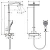 Hansgrohe Raindance Select 360 Showerpipe Душевая система, с верхним душем 36х19см, термостатический смеситель , с ручным душем, цвет: хром/белый