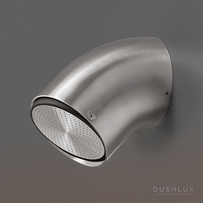 Фото CEA Design FREE IDEAS Верхний душ 10см, настенный, поворотный, 1 режим, Aerated Rain jet, цвет: нержавеющая сталь