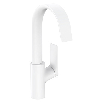 Hansgrohe Vivenis Смеситель для раковины 210, на 1 отв., с поворотным изливом, цвет: белый матовый