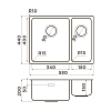 Omoikiri Tadzava 58-2-U/I-L Ultra 15 Кухонная мойка 58x20x44см.,встраиваемая, цвет: нержавеющая сталь