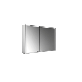 EMCO Prestige2 Зеркальный шкаф 98.7x63.9см., настенный, LED-подсветка, 2 двери, 2 полки, розетка, правый, без EMCO light system