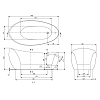 Villeroy&Boch Aveo New Generation Ванна 190х95х83см., отдельностоящая, цвет: альпийский белый