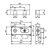 Fantini Mint Смеситель для душа, встраиваемый, термостатический, на 12 потока, 3/4", (наружняя часть), цвет: хром