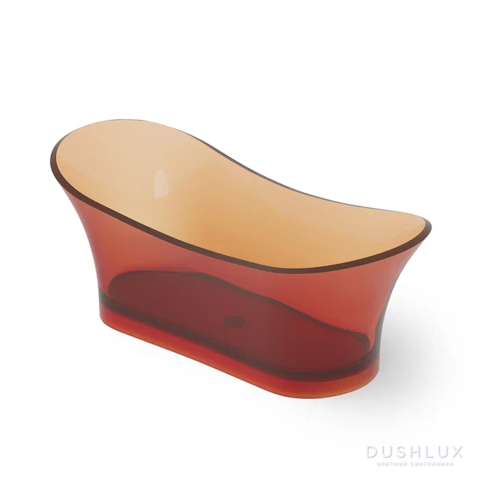 Фото Dea Design Elegant Ванна 175x75x68см., отдельностоящая, Glasstech, прозрачная смола, цвет: Sunset R1