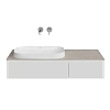 Kerama Marazzi Magica Тумба 115.4х48.5х22см., подвесная, 2 ящика, цвет: утренний серый матовый